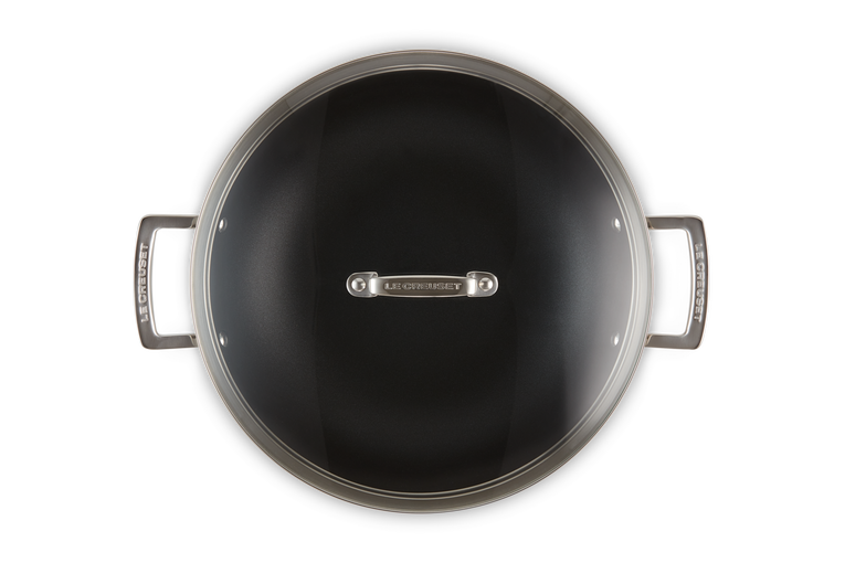 Ensemble wok inox avec couvercle 29 cm - Provence Outillage
