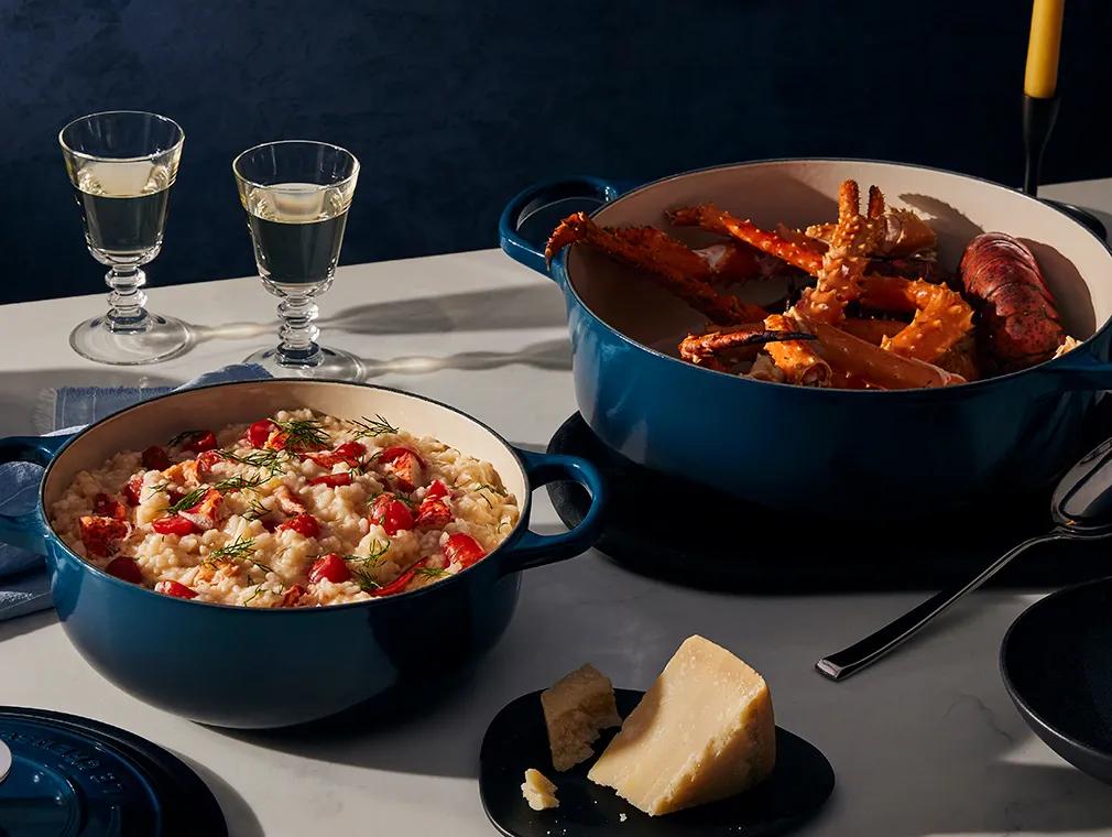 Risotto au homard et au crabe