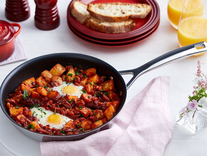 Chorizo et hachis de pommes de terre et haricots